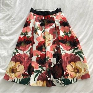 White House Black Market Full Midi Skirt